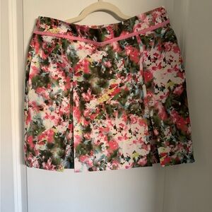 EP Golf Women’s Floral Pink Pleated Skort - Multicolor, Sz 6 PreOwned